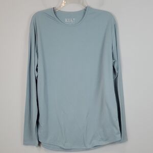 BYLT Premium Basics Drop Cut light blue L/S mens large